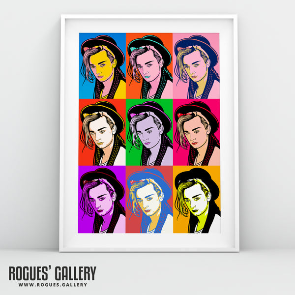 80s Retro Project: Boy George - A3, A2, A1 or A0 Pop Art Prints