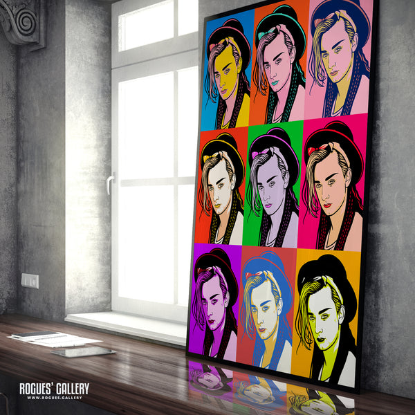80s Retro Project: Boy George - A3, A2, A1 or A0 Pop Art Prints