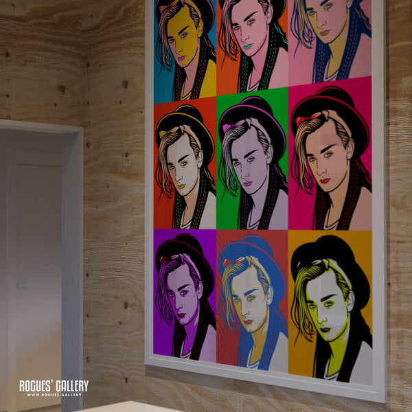 80s Retro Project: Boy George - A3, A2, A1 or A0 Pop Art Prints