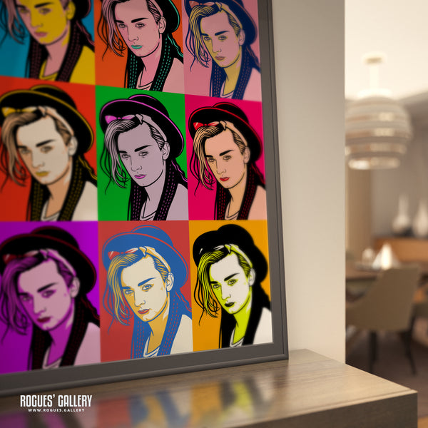 80s Retro Project: Boy George - A3, A2, A1 or A0 Pop Art Prints
