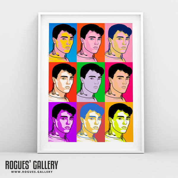 80s Retro Project: Curt Smith of Tears For Fears - A3, A2, A1 or A0 Pop Art Prints