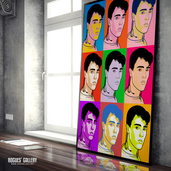 80s Retro Project: Curt Smith of Tears For Fears - A3, A2, A1 or A0 Pop Art Prints
