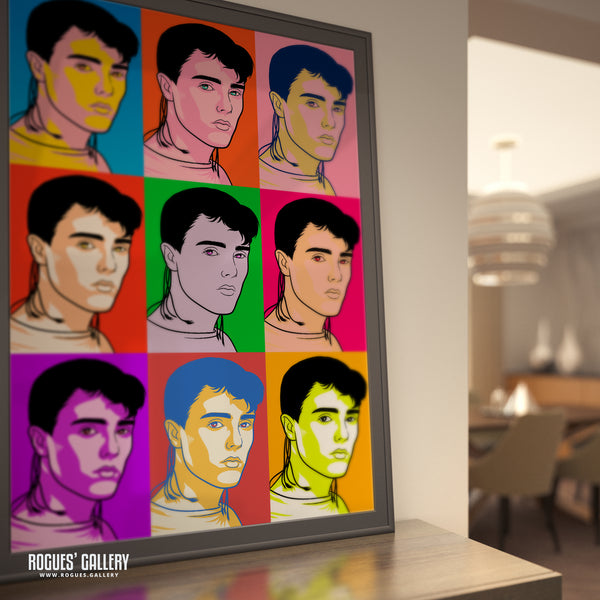 80s Retro Project: Curt Smith of Tears For Fears - A3, A2, A1 or A0 Pop Art Prints