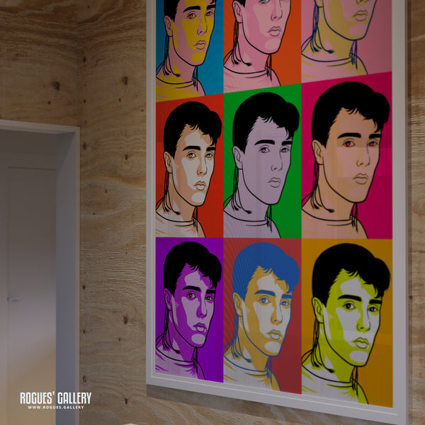 80s Retro Project: Curt Smith of Tears For Fears - A3, A2, A1 or A0 Pop Art Prints