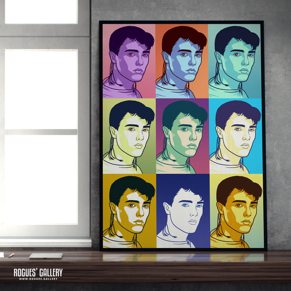 80s Retro Project: Curt Smith of Tears For Fears - A3, A2, A1 or A0 Pop Art Prints