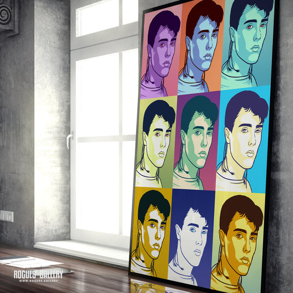 80s Retro Project: Curt Smith of Tears For Fears - A3, A2, A1 or A0 Pop Art Prints