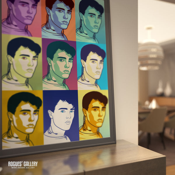 80s Retro Project: Curt Smith of Tears For Fears - A3, A2, A1 or A0 Pop Art Prints