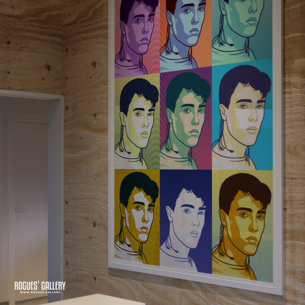 80s Retro Project: Curt Smith of Tears For Fears - A3, A2, A1 or A0 Pop Art Prints