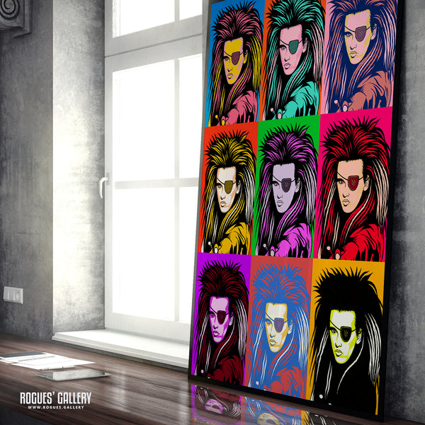 80s Retro Project: Pete Burns of Dead Or Alive - A3, A2, A1 or A0 Pop Art Prints