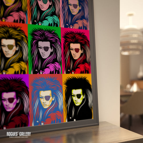 80s Retro Project: Pete Burns of Dead Or Alive - A3, A2, A1 or A0 Pop Art Prints