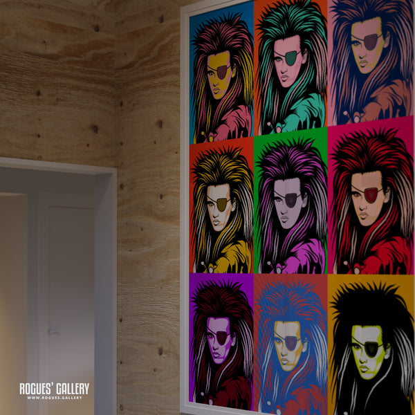 80s Retro Project: Pete Burns of Dead Or Alive - A3, A2, A1 or A0 Pop Art Prints