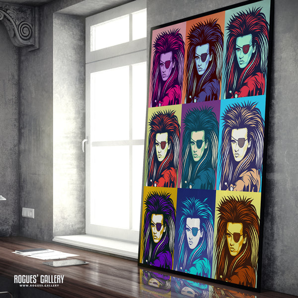 80s Retro Project: Pete Burns of Dead Or Alive - A3, A2, A1 or A0 Pop Art Prints