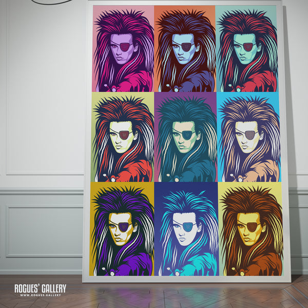 80s Retro Project: Pete Burns of Dead Or Alive - A3, A2, A1 or A0 Pop Art Prints