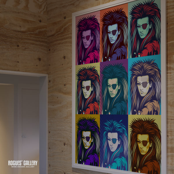 80s Retro Project: Pete Burns of Dead Or Alive - A3, A2, A1 or A0 Pop Art Prints
