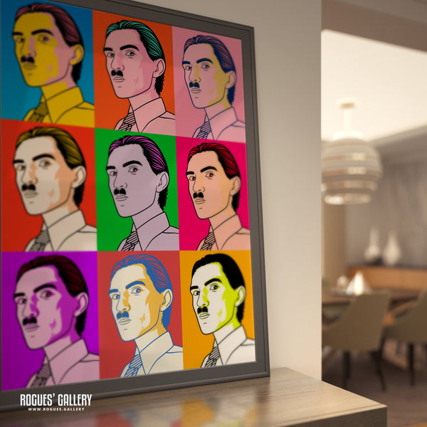 80s Retro Project: Ron Mael of Sparks - A3, A2, A1 or A0 Pop Art Prints