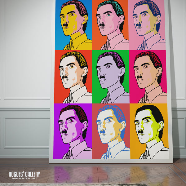 80s Retro Project: Ron Mael of Sparks - A3, A2, A1 or A0 Pop Art Prints