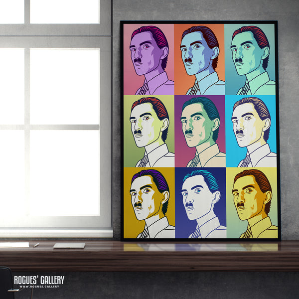 80s Retro Project: Ron Mael of Sparks - A3, A2, A1 or A0 Pop Art Prints