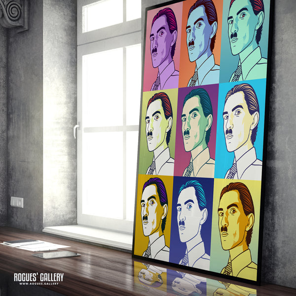 80s Retro Project: Ron Mael of Sparks - A3, A2, A1 or A0 Pop Art Prints