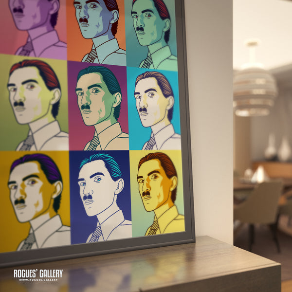 80s Retro Project: Ron Mael of Sparks - A3, A2, A1 or A0 Pop Art Prints