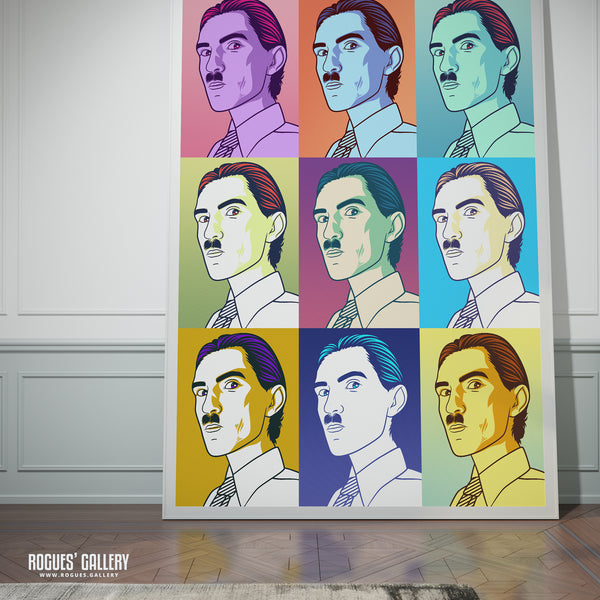 80s Retro Project: Ron Mael of Sparks - A3, A2, A1 or A0 Pop Art Prints