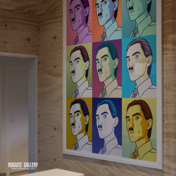 80s Retro Project: Ron Mael of Sparks - A3, A2, A1 or A0 Pop Art Prints