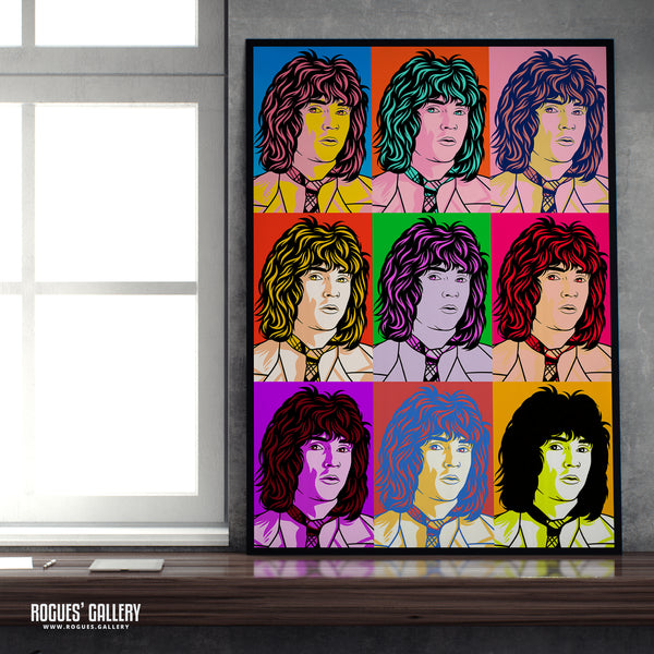 80s Retro Project: Russell Mael of Sparks - A3, A2, A1 or A0 Pop Art Prints