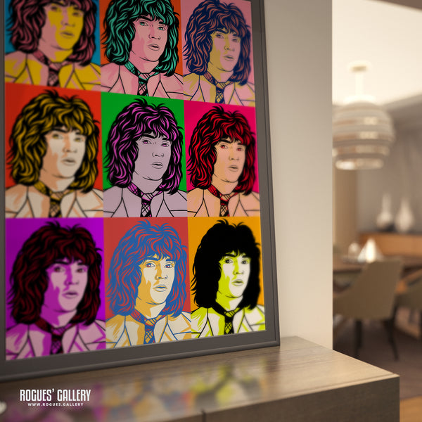 80s Retro Project: Russell Mael of Sparks - A3, A2, A1 or A0 Pop Art Prints