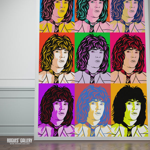 80s Retro Project: Russell Mael of Sparks - A3, A2, A1 or A0 Pop Art Prints