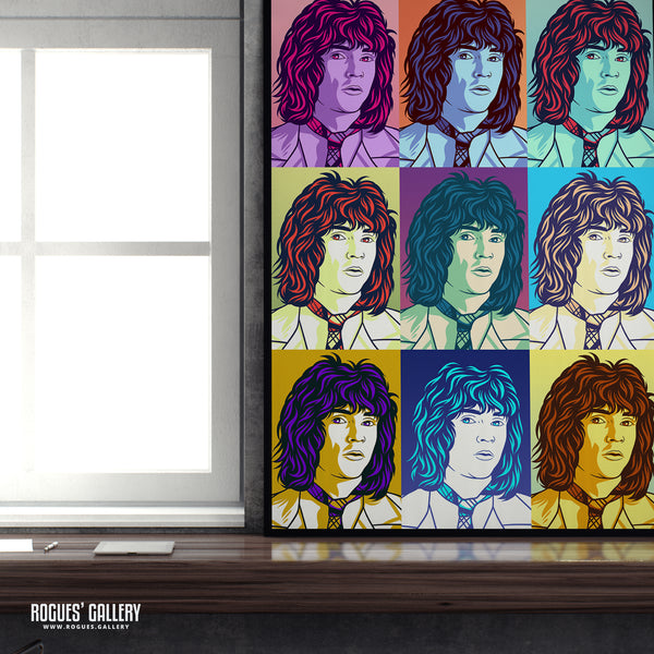 80s Retro Project: Russell Mael of Sparks - A3, A2, A1 or A0 Pop Art Prints