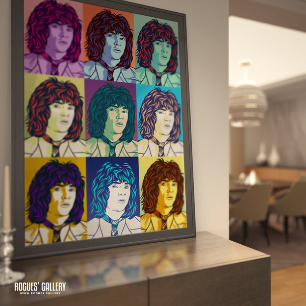 80s Retro Project: Russell Mael of Sparks - A3, A2, A1 or A0 Pop Art Prints