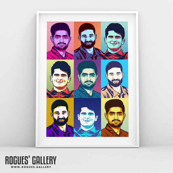 Pakistan Cricket Stars - Baba, Shaheen & Rizwan - A3, A2, A1 or A0 Pop Art Print