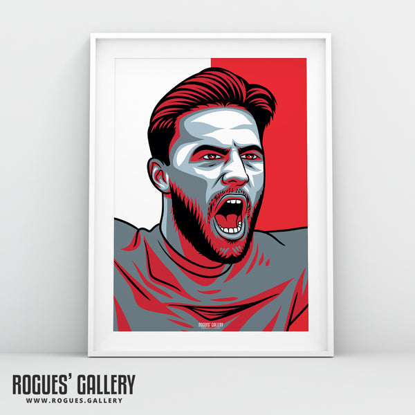 Philip Zinckernagel - Nottingham Forest - A0, A1, A2 or A3 #GetBehindTheLads Icon Prints