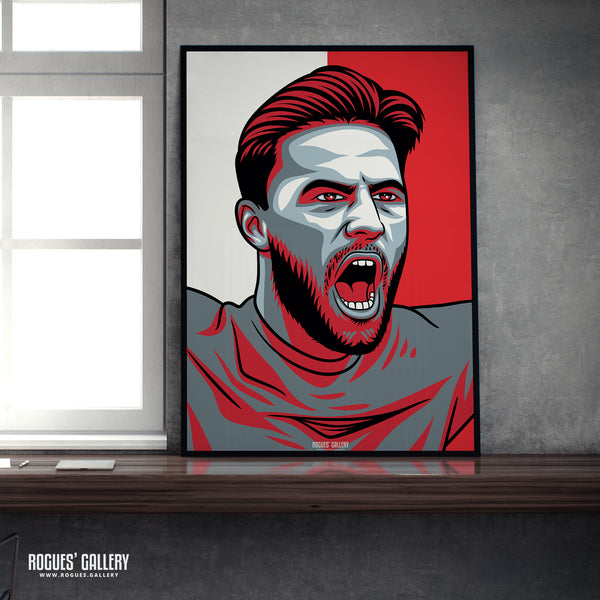Philip Zinckernagel - Nottingham Forest - A0, A1, A2 or A3 #GetBehindTheLads Icon Prints