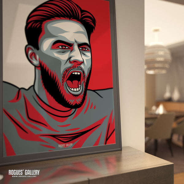 Philip Zinckernagel - Nottingham Forest - A0, A1, A2 or A3 #GetBehindTheLads Icon Prints