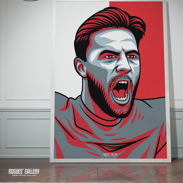 Philip Zinckernagel - Nottingham Forest - A0, A1, A2 or A3 #GetBehindTheLads Icon Prints