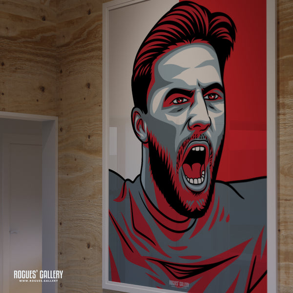 Philip Zinckernagel - Nottingham Forest - A0, A1, A2 or A3 #GetBehindTheLads Icon Prints