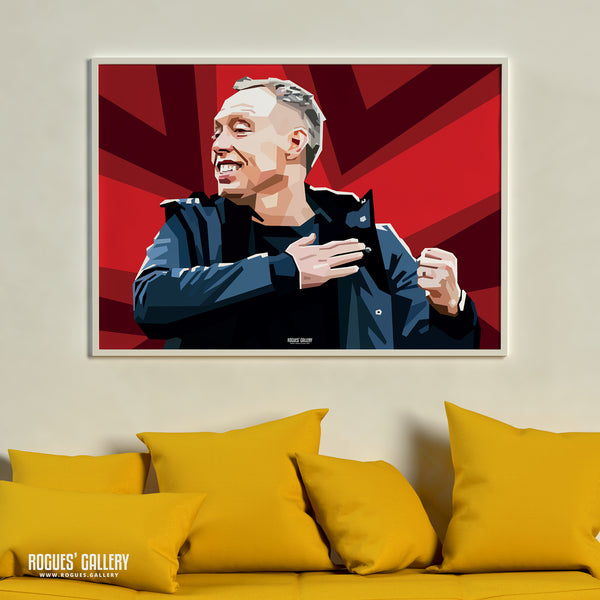 Steve Cooper - Love Always Wins - Nottingham Forest Head Coach - A0, A1, A2 or A3 Pop Art Prints