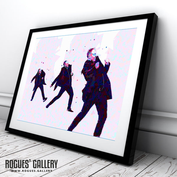 Trio of Fist Pumps - Nottingham Forest Head Coach Steve Cooper - A0, A1, A2 or A3 Pop Art Prints