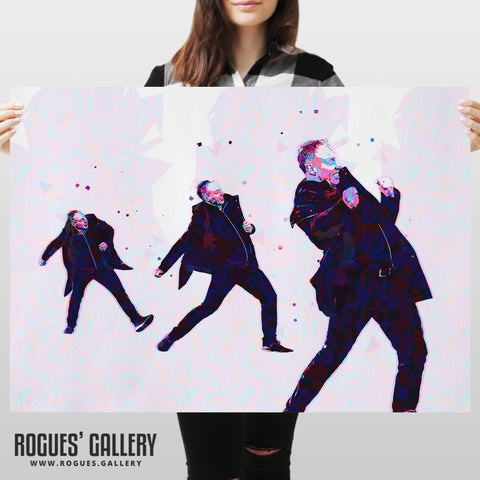 Trio of Fist Pumps - Nottingham Forest Head Coach Steve Cooper - A0, A1, A2 or A3 Pop Art Prints