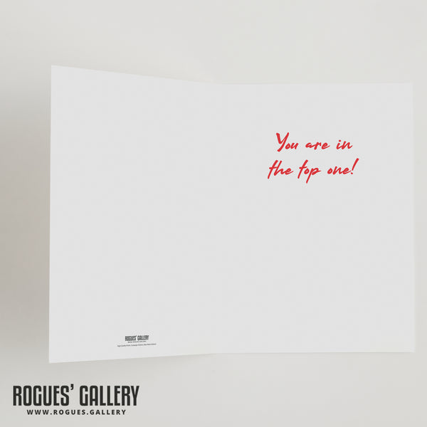 Brian Clough Thumbs Up 'You're in the top one!' - Mother's Day Cards