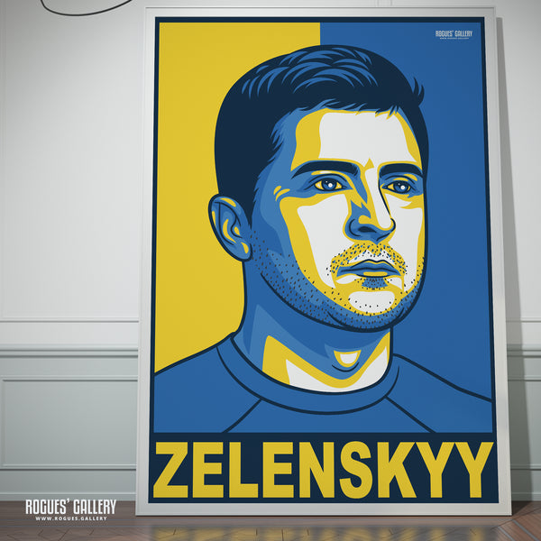 Volodymyr Zelenskyy - President of Ukraine - A0, A1, A2 or A3 #GetBehindTheLads Icon Prints