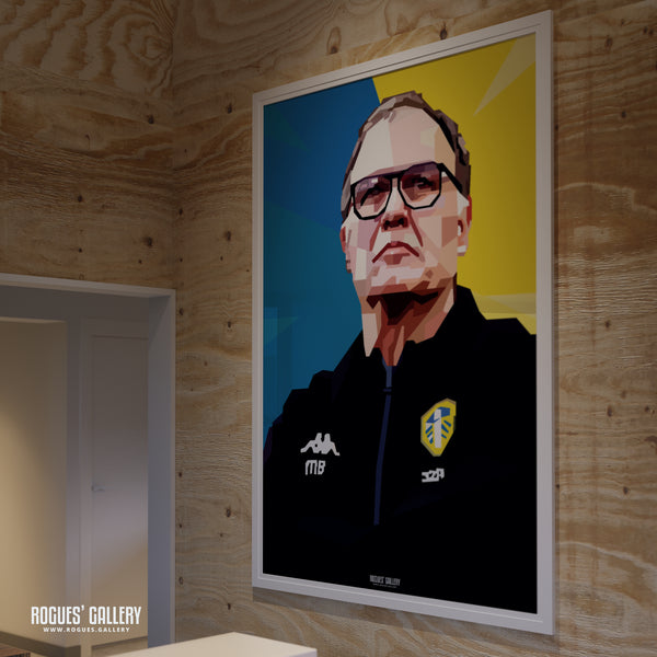 Marcelo Bielsa - Former Leeds United Manager - A0, A1, A2 or A3 Pop Art Prints