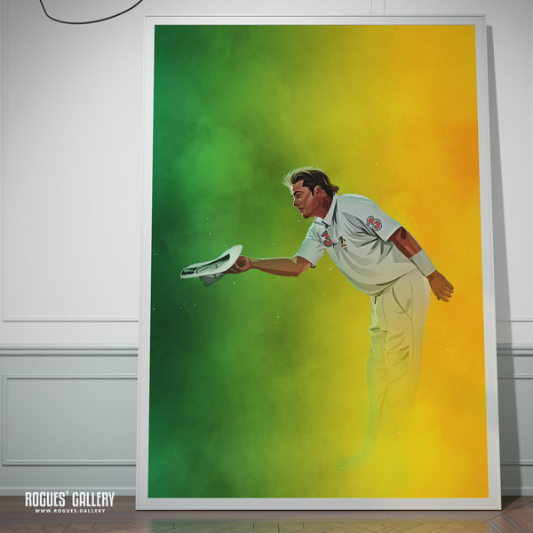Shane Warne: The Bow Goodbye - The Aussie Cricket Legend - A0, A1, A2 or A3 Art Prints