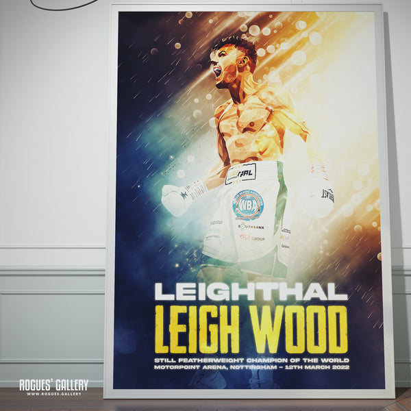 Leigh Wood vs Michael Conlan Concept Poster V1 - Nottingham's World Champion Boxer - A0, A1, A2 or A3 Prints