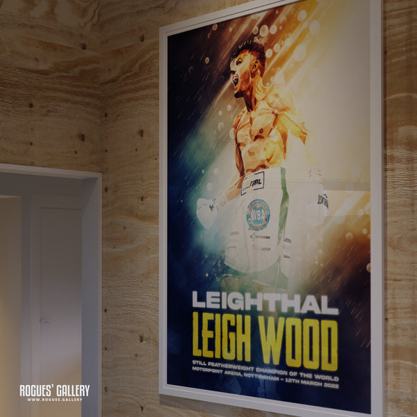 Leigh Wood vs Michael Conlan Concept Poster V1 - Nottingham's World Champion Boxer - A0, A1, A2 or A3 Prints