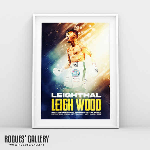 Leigh Wood vs Michael Conlan Concept Poster V1 - Nottingham's World Champion Boxer - A0, A1, A2 or A3 Prints