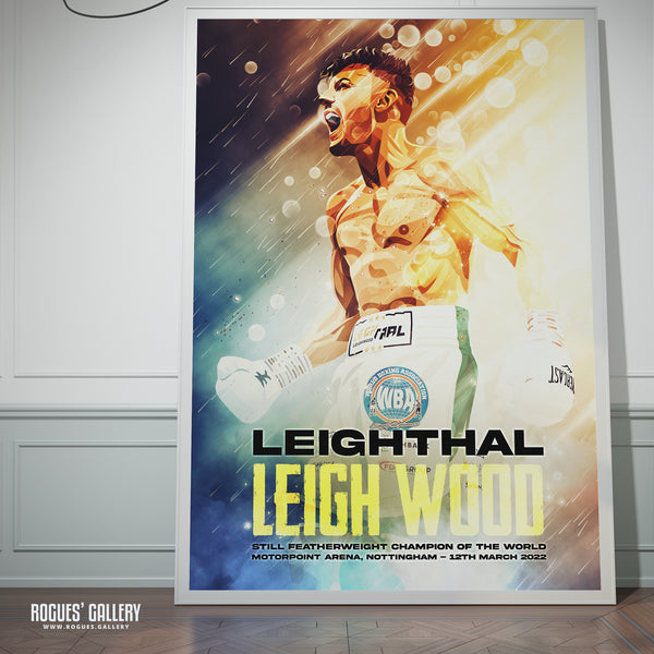 Leigh Wood vs Michael Conlan Concept Poster V2 - Nottingham's World Champion Boxer - A0, A1, A2 or A3 Prints