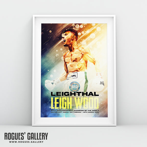 Leigh Wood vs Michael Conlan Concept Poster V2 - Nottingham's World Champion Boxer - A0, A1, A2 or A3 Prints