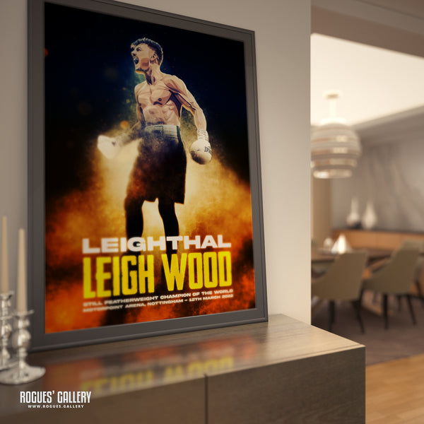 Leigh Wood vs Michael Conlan Concept Poster V3 - Nottingham's World Champion Boxer - A0, A1, A2 or A3 Prints