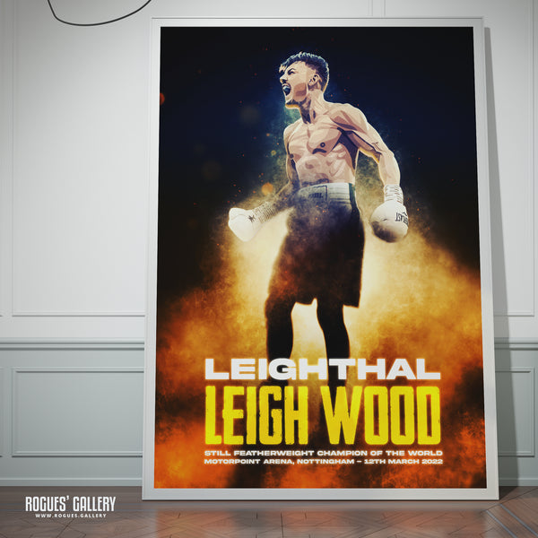 Leigh Wood vs Michael Conlan Concept Poster V3 - Nottingham's World Champion Boxer - A0, A1, A2 or A3 Prints